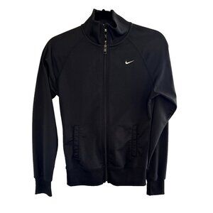 Women’s Nike 'The Athletic Dept" Black Zip Front Jacket with Pockets SIze Small